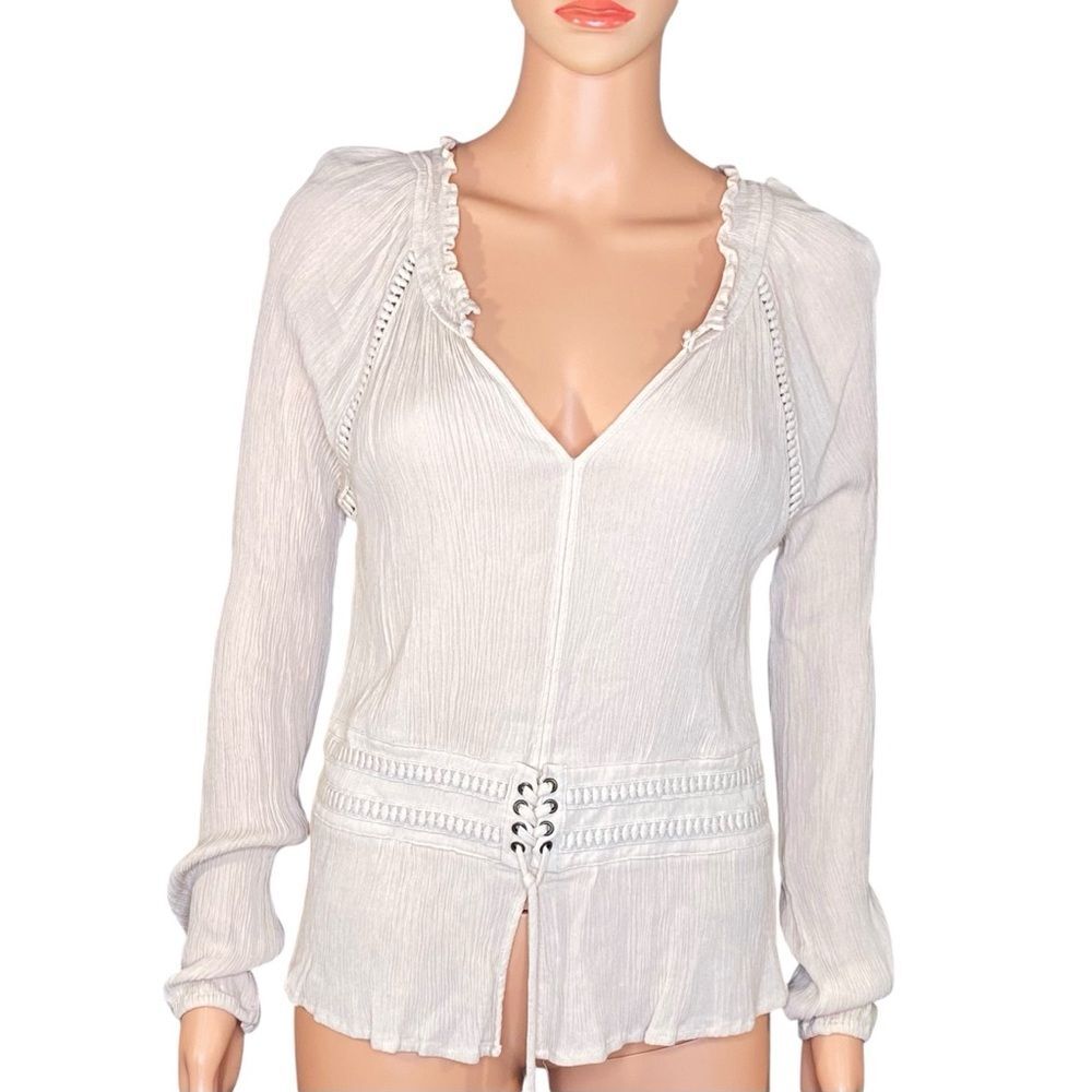American Rag Coquette Style Top Cottage Core Piece w Sweetheart Neckline Size LG